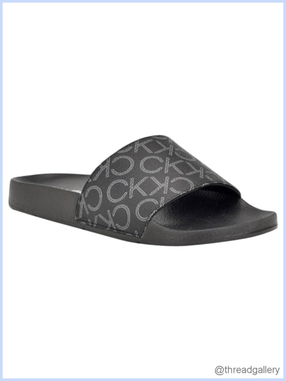 Athens Leather Slide Sandals Square Toe Slip On Casual Sandal